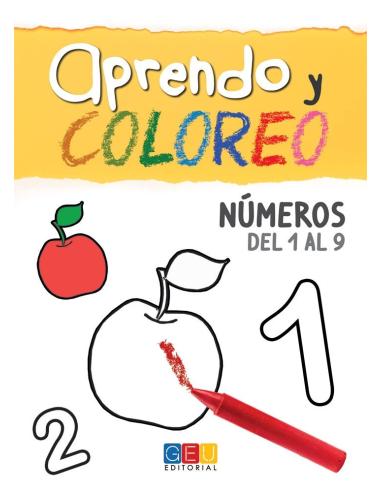 Aprendo y coloreo. Números del 1 al 9