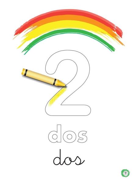 Aprendo y coloreo. Números del 1 al 9 Aprendo y coloreo. Números del 1 al 9