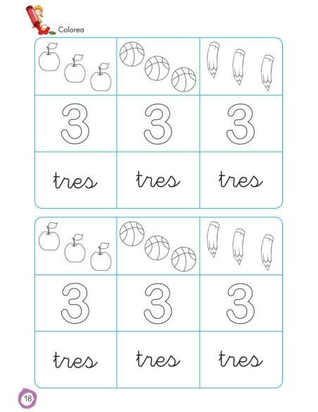 Aprendo y coloreo. Números del 1 al 9 Aprendo y coloreo. Números del 1 al 9