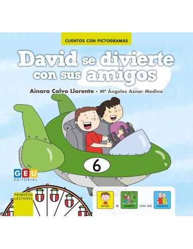 David se divierte con sus amigos · Cuento con pictogramas