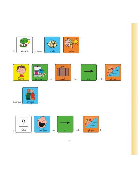 David va a la playa · Cuento con pictogramas David va a la playa · Cuento con pictogramas
