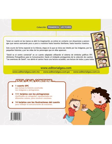 David va al centro comercial · Cuento con pictogramas
