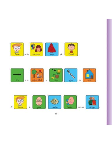 David y su familia · Cuento con pictogramas