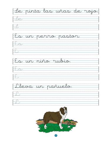 Caligrafía 1 · Pauta Montessori