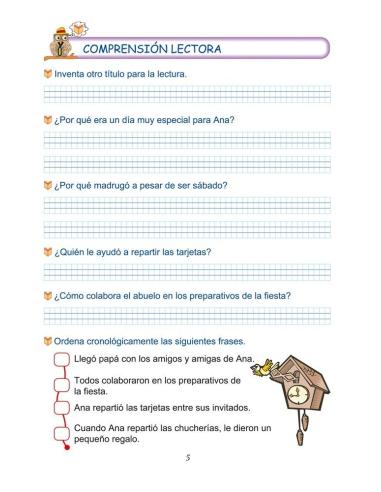 (Antigua) Lecturas comprensivas 11