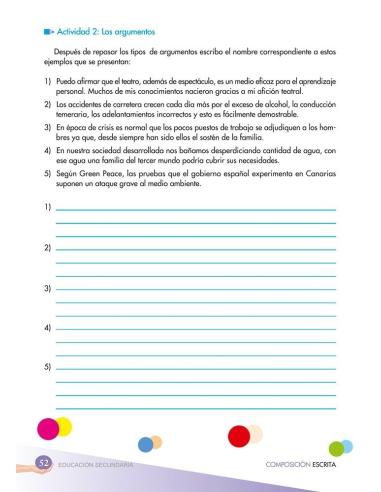 Cuaderno de composición escrita 3