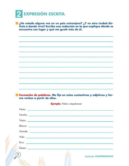 Lecturas comprensivas 1.1 · Educación Secundaria