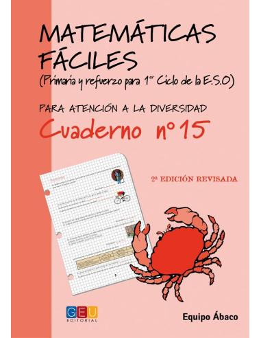 Matemáticas fáciles 15 Matemáticas fáciles 15