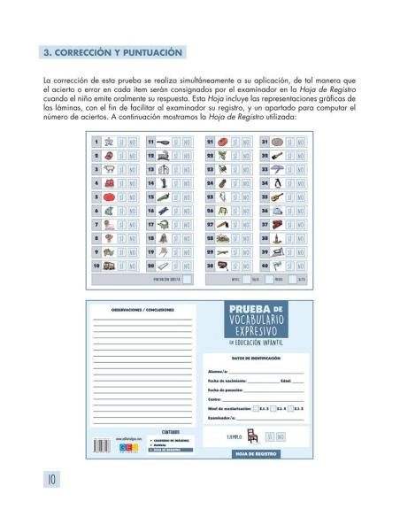 Prueba de vocabulario expresivo