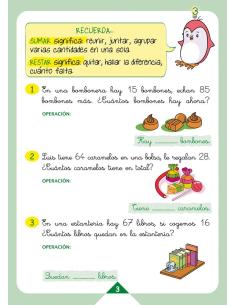 cuadernos, dirigida a facilitar el aprendizaje de problemas matemáticos de una forma lógica y progresiva. Resuelvo problemas 3 2