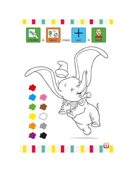 Aprendo y coloreo con Disney. Dumbo. Los colores Aprendo y coloreo con Disney. Dumbo. Los colores