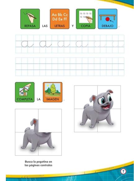 Aprendo y coloreo con Disney. Bingo y Rolly. Las vocales: a, e, i, o, u Aprendo y coloreo con Disney. Bingo y Rolly. Las vocales: a, e, i, o, u
