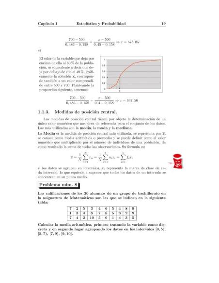 Compendio de problemas de matemáticas IV. Estadística, Probabilidad y Aritmética mercantil · Bachillerato
