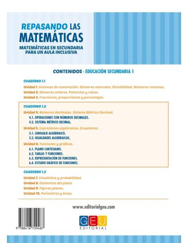 Repasando las matemáticas 1.2 · Secundaria