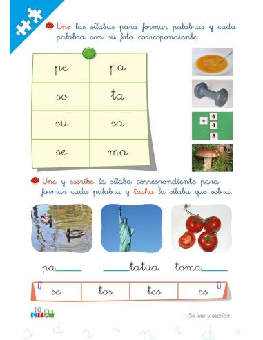Cono-fonos 3: ¡Sé leer y escribir! Cuaderno 3: Consonantes s, r, n, d