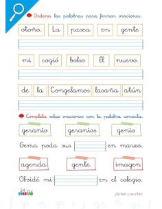 Cono-fonos 3: ¡Sé leer y escribir! Cuaderno 6: Consonantes f, ñ, g, j, ge-gi 2