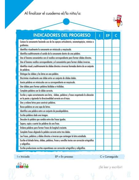 Cono-fonos 3: ¡Sé leer y escribir! Cuaderno 7: Consonantes ll, y, g, ch Cono-fonos 3: ¡Sé leer y escribir! Cuaderno 7: Consonantes ll, y, g, ch