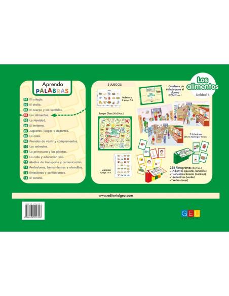 Aprendo palabras. Unidad 4: Los alimentos Aprendo palabras. Unidad 4: Los alimentos