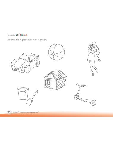 Aprendo palabras. Unidad 7: Juegos, juguetes y deportes
