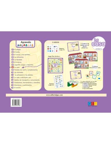 Aprendo palabras. Unidad 8: La casa