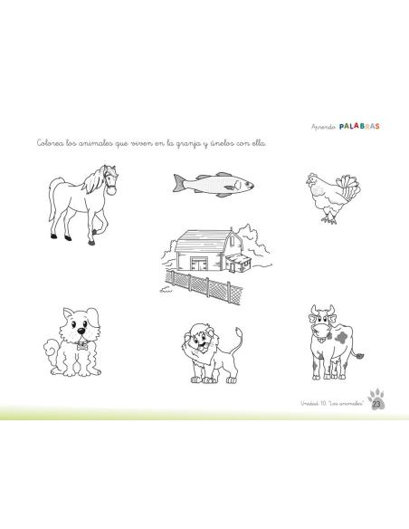 Aprendo palabras. Unidad 10: Los animales Aprendo palabras. Unidad 10: Los animales