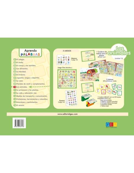 Aprendo palabras. Unidad 10: Los animales Aprendo palabras. Unidad 10: Los animales