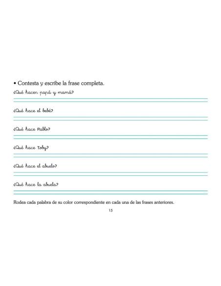 Cuaderno de lectoescritura para el alumno 4 · Enséñame a hablar Cuaderno de lectoescritura para el alumno 4 · Enséñame a hablar