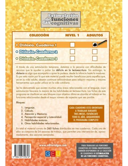 Dislexia. Cuaderno 1 · Adultos