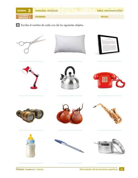 Dislexia. Cuaderno 2 · Adultos Dislexia. Cuaderno 2 · Adultos