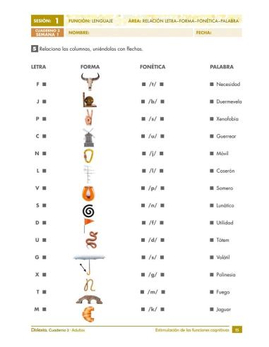 Dislexia. Cuaderno 3 · Adultos