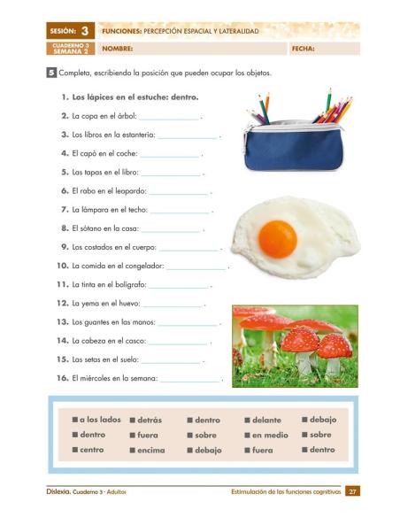 Dislexia. Cuaderno 3 · Adultos