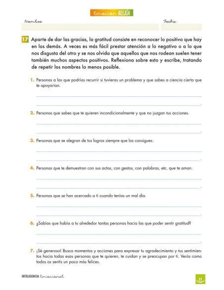 Inteligencia emocional: Alegría Inteligencia emocional: Alegría