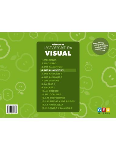 Método de lectoescritura visual 4: Los alimentos 2