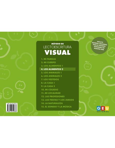 Método de lectoescritura visual 4: Los alimentos 2 Método de lectoescritura visual 4: Los alimentos 2