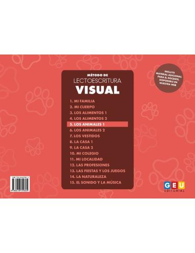 Método de lectoescritura visual 5: Los animales 1