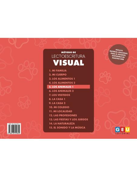 Método de lectoescritura visual 5: Los animales 1
