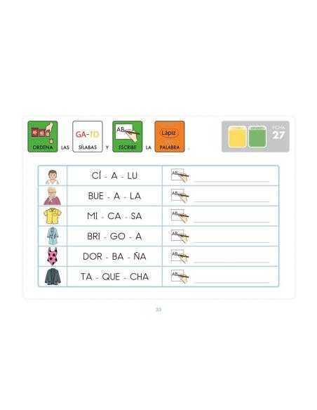 Método de lectoescritura visual 7: Los vestidos Método de lectoescritura visual 7: Los vestidos