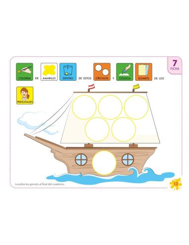 Pictocuaderno de grafomotricidad 2: Reseguido de caminos y figuras II