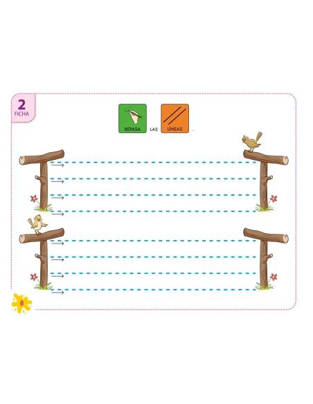 Pictocuaderno de grafomotricidad 4: Trazado de líneas horizontales, verticales y onduladas Pictocuaderno de grafomotricidad 4: Trazado de líneas horizontales, verticales y onduladas