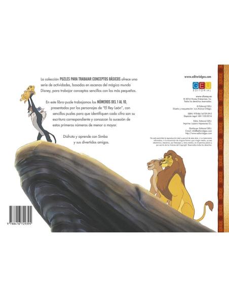 El Rey León: Números del 1 al 10 · Libro–juego (puzle) El Rey León: Números del 1 al 10 · Libro–juego (puzle)