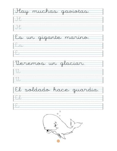 Caligrafía 5 · Pauta Montessori