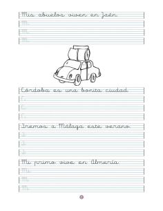 Caligrafía 6 · Pauta Montessori 2