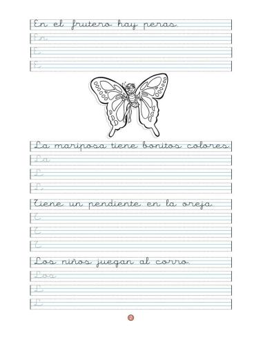 Caligrafía 7 · Pauta Montessori