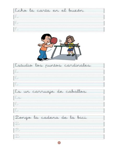 Caligrafía 7 · Pauta Montessori