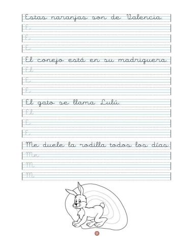 Caligrafía 7 · Pauta Montessori