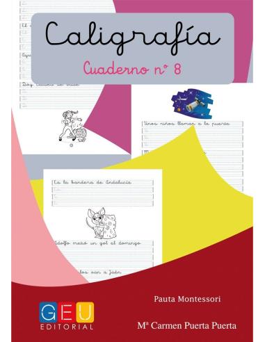 Caligrafía 8 · Pauta Montessori · Portada Caligrafía 8 · Pauta Montessori · Portada