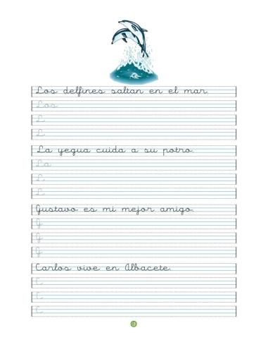 Caligrafía 9 · Pauta Montessori