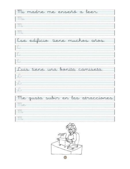 Caligrafía 13 · Pauta Montessori