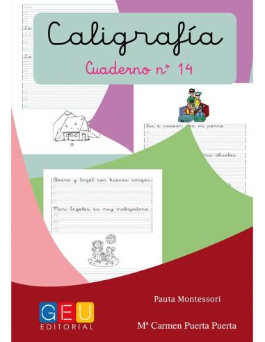 Caligrafía 14 · Pauta Montessori · Portada Caligrafía 14 · Pauta Montessori · Portada