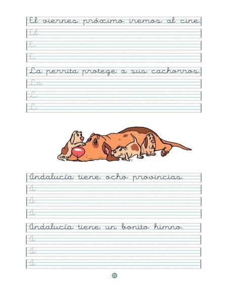 Caligrafía 14 · Pauta Montessori Caligrafía 14 · Pauta Montessori
